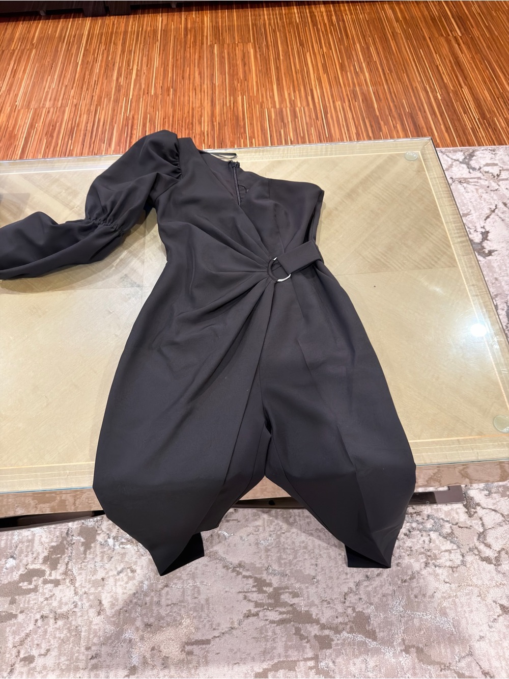 Lavish Alice Black Zip-Detail Dress